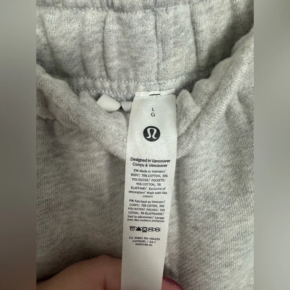 Lululemon Mid-Rise Oversized Scuba Jogger Sweatpants Heather Gray